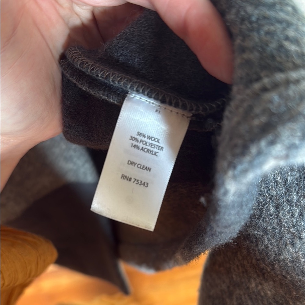 Women's Wool Colorblock Coat - Picture 5 of 5